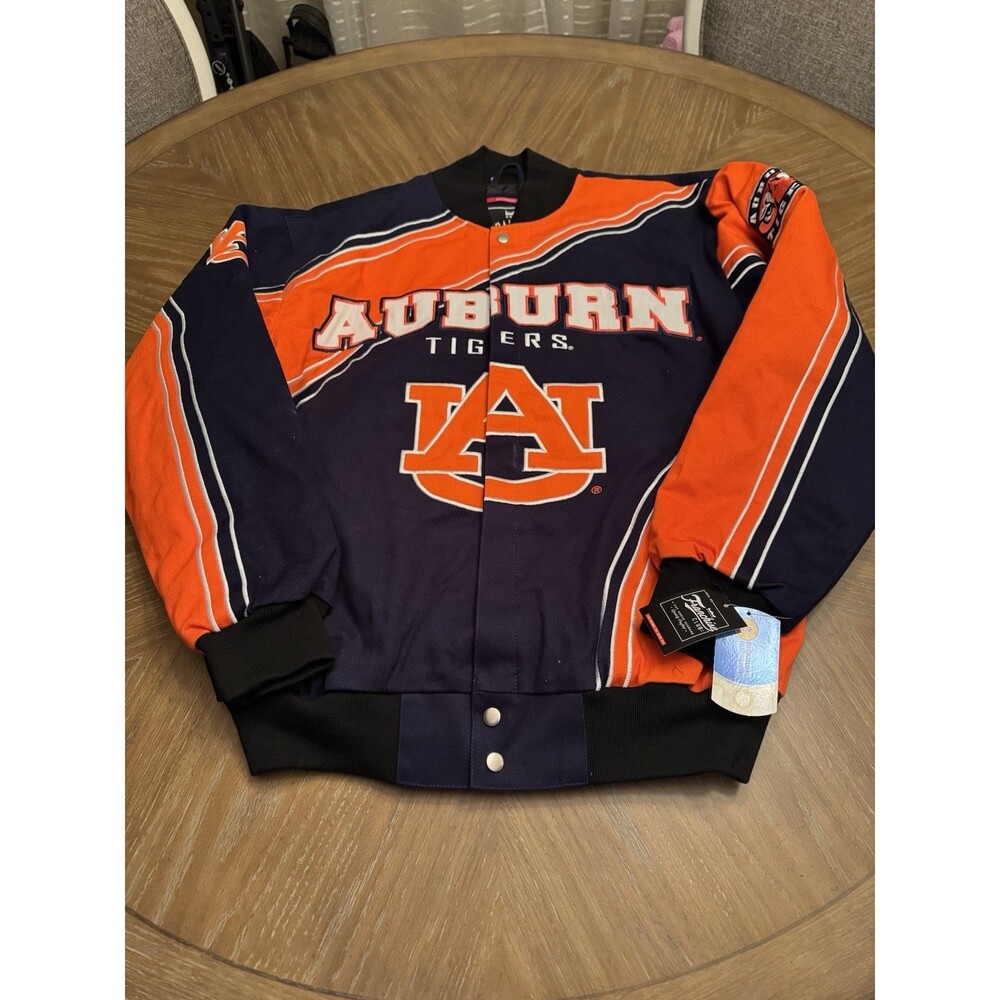NWT Auburn Tigers Twill Button Down Jacket Men’s Medium - Franchise Club - Read